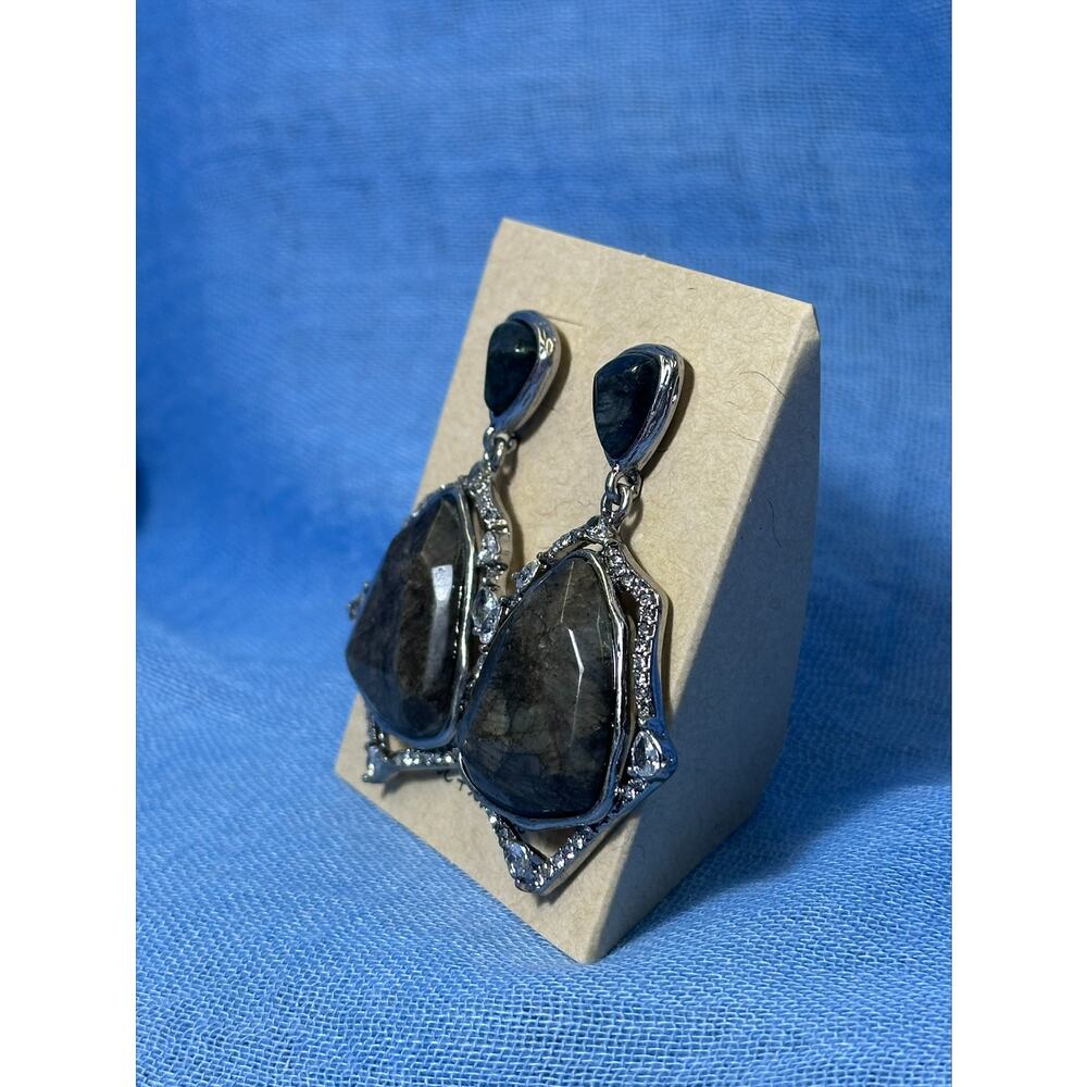 CHLOE + ISABEL Labradorite Crystal Drop Earrings - E535GRRH - Picture 3 of 4